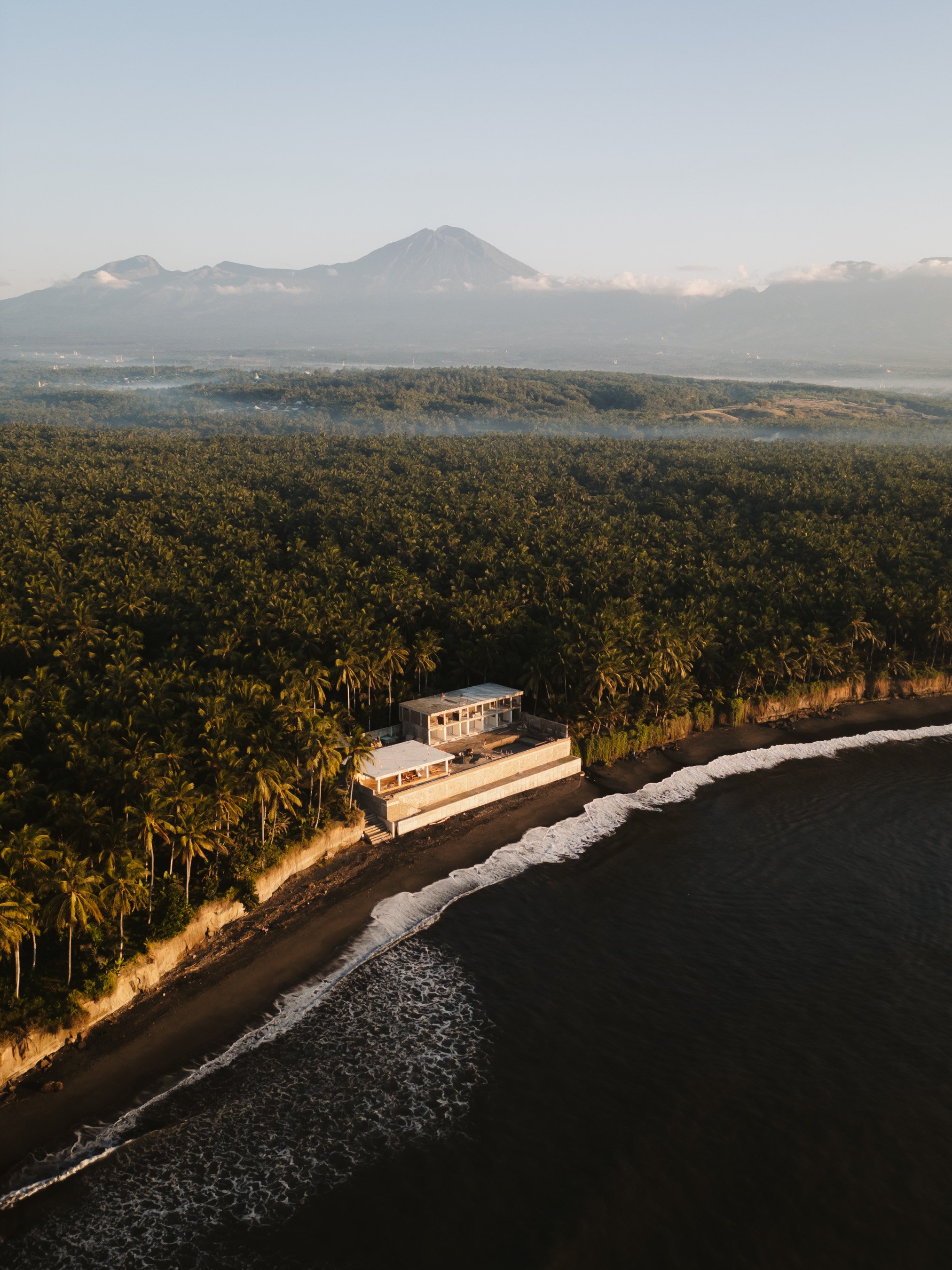 East Lombok Surf Villas from the air