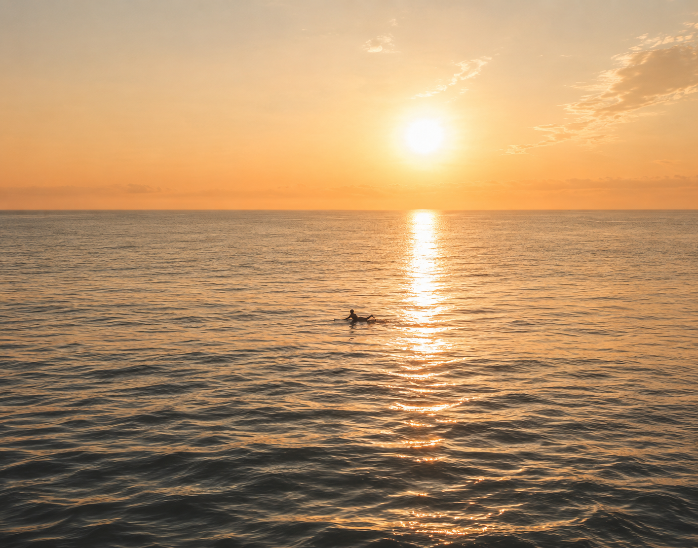Sunset surf